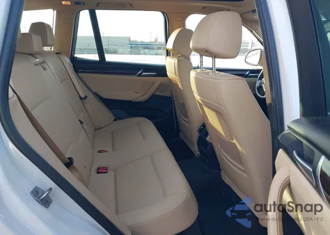 2017 BMW X3 xDrive28I из США, поврежденный, VIN 5UXWX9C32H0W75701